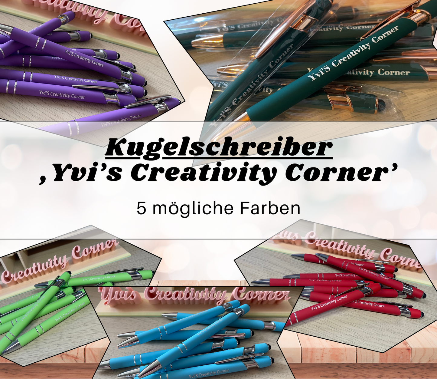 Kugelschreiber - verschiedene Ausführungen - ‚Yvis Creativity Corner‘