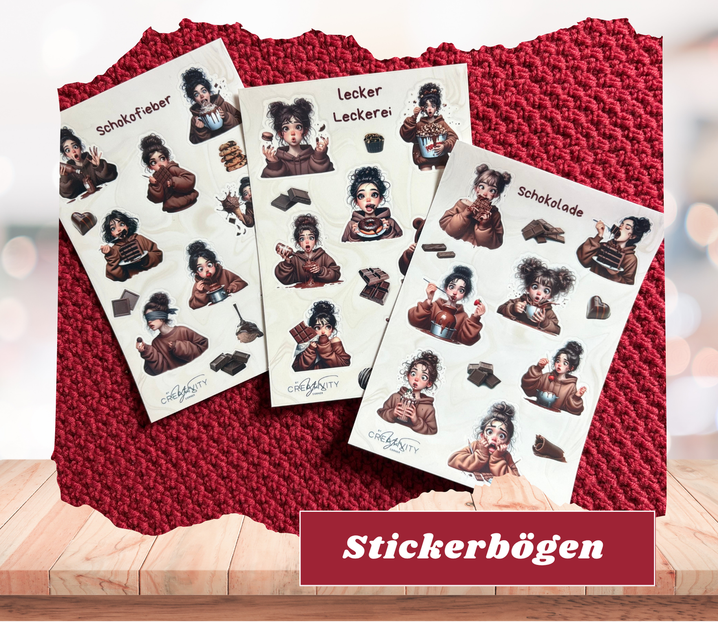 Stickerbögen „Schoki“