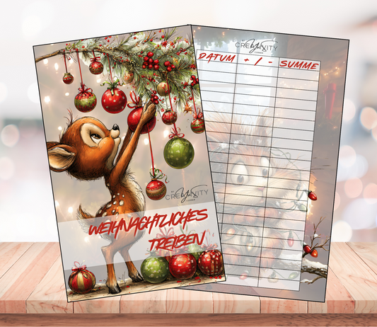 Sparset "weihnachtliches Treiben", A6, Papier 350g Matt foliert