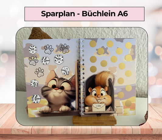 Sparplan „Mini“, A6, Spiralbindung