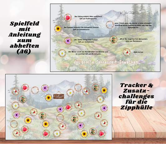 Sparspiel "das große Jahreszeiten-Erwachen", A6, foliert