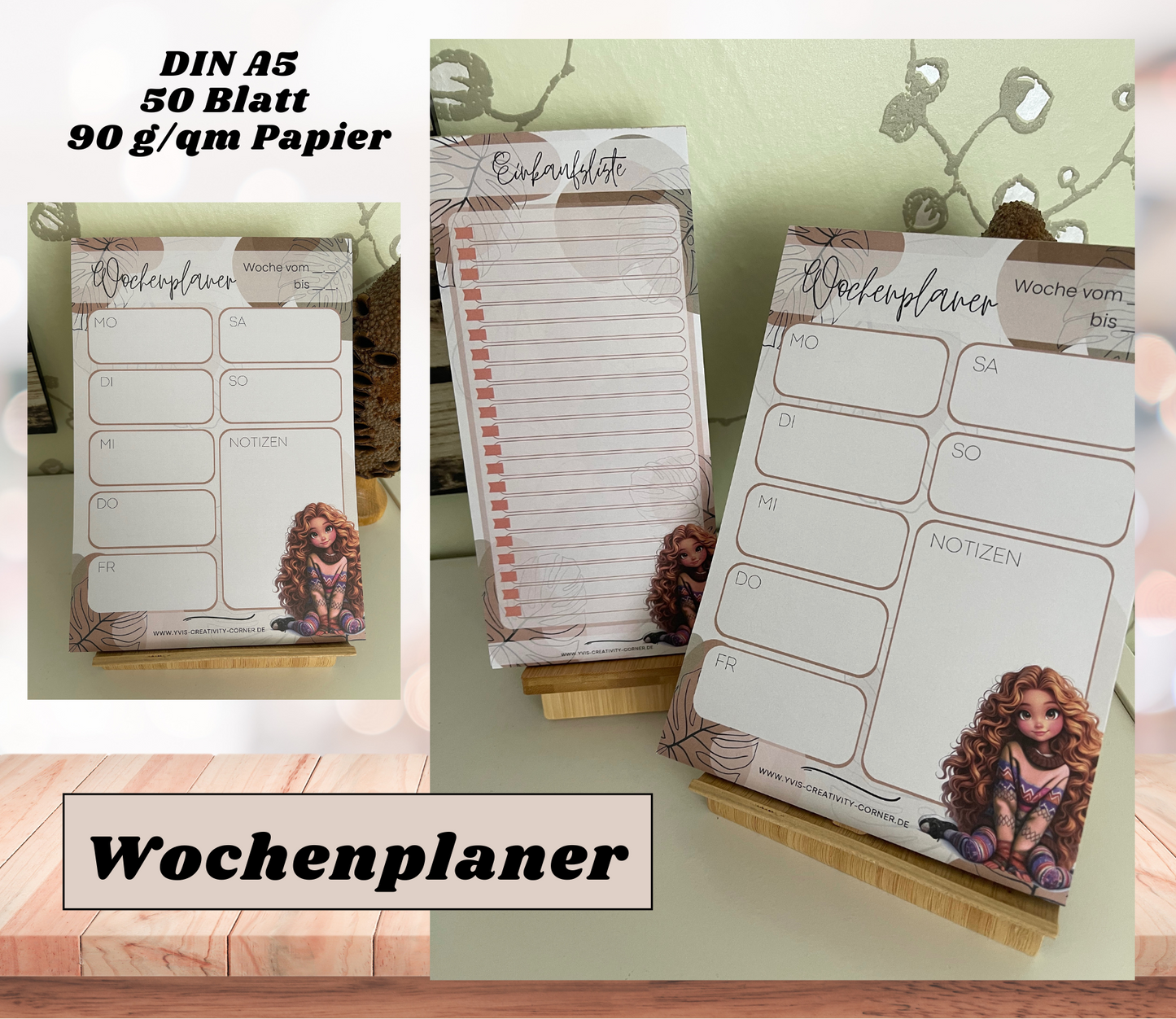 Wochenplaner Block „Shopdesign“ A5