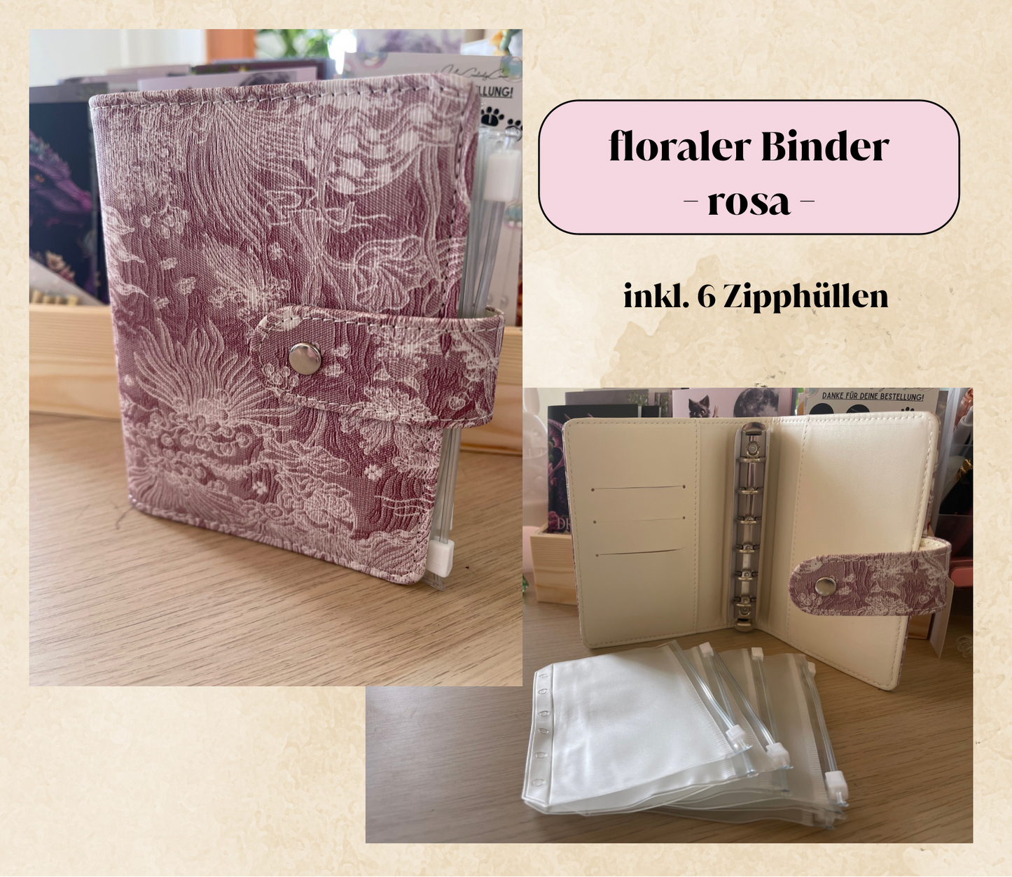 A7 Binder inkl. Zipphüllen