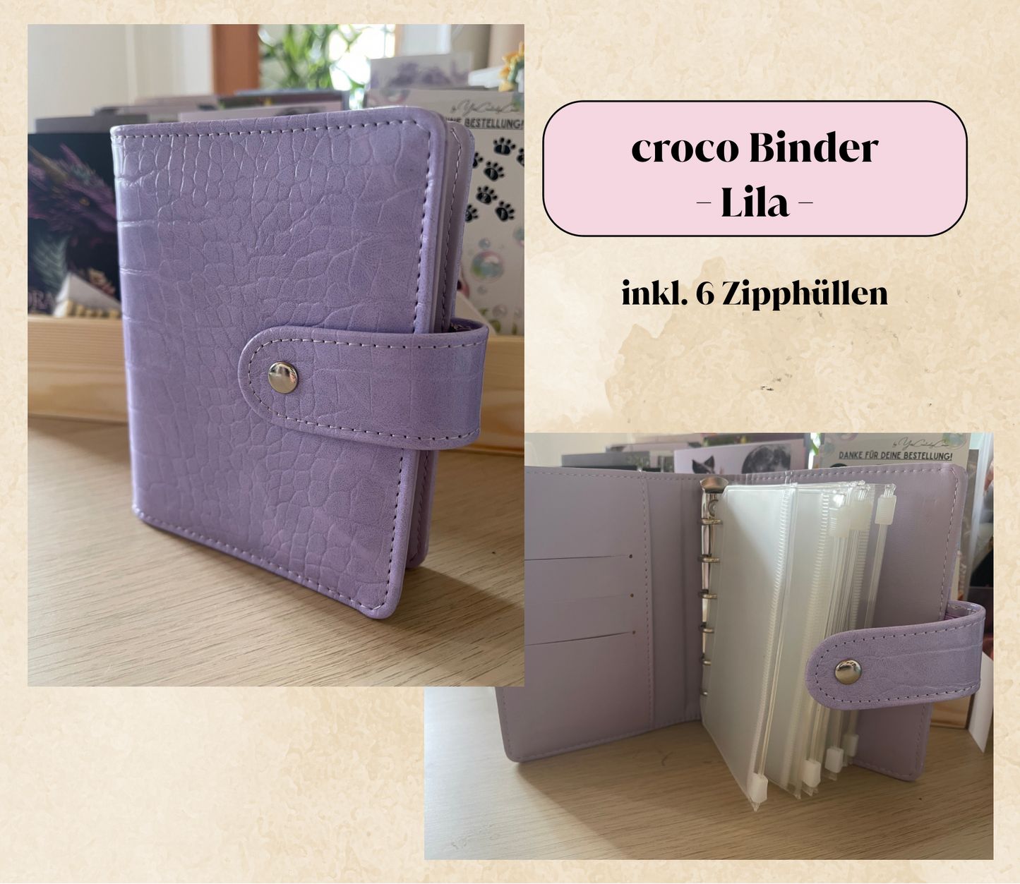 A7 Binder inkl. Zipphüllen