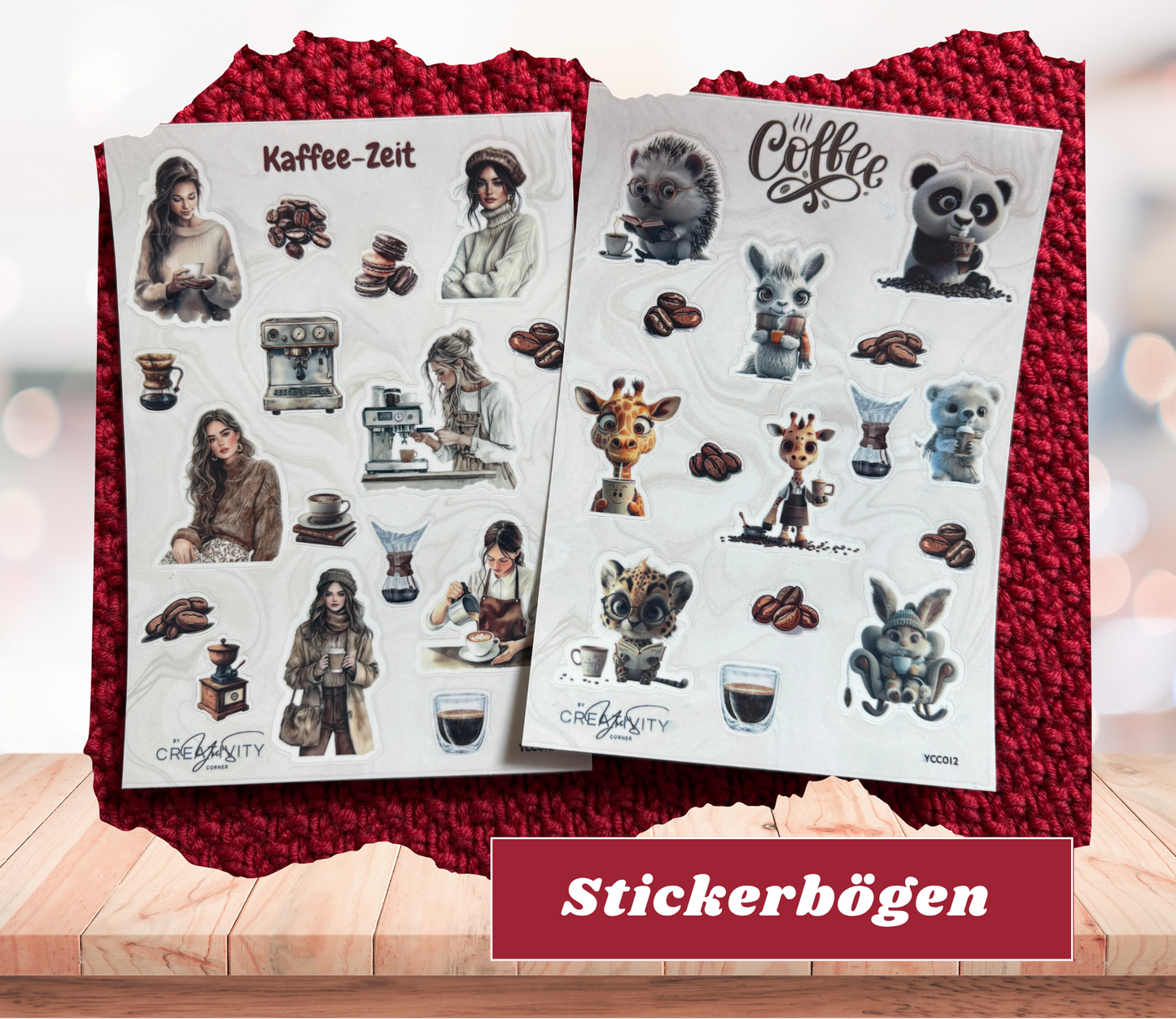 Stickerbögen „Kaffee“