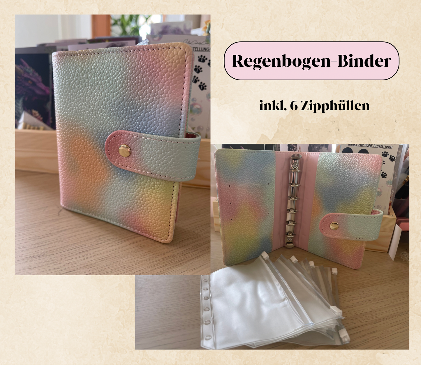 A7 Binder inkl. Zipphüllen