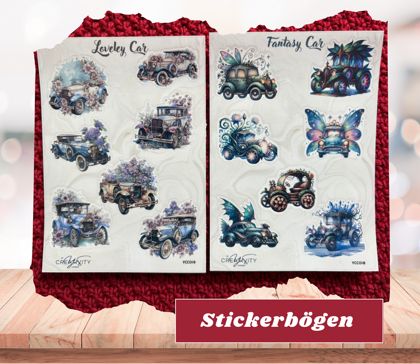 Stickerbögen „Autos“