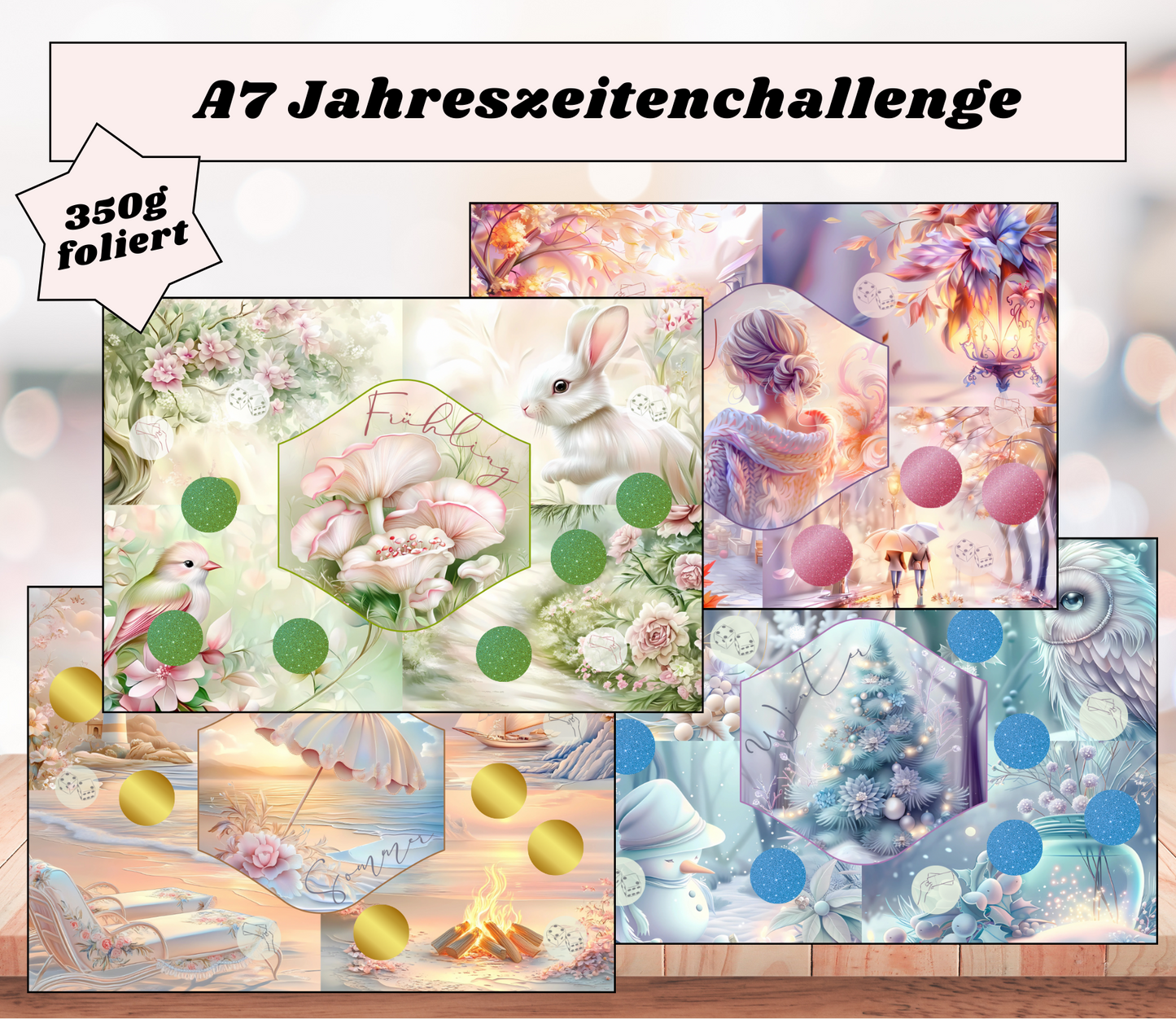 A7 Jahreszeitenchallenge „lovely Year", foliert, abheftbar
