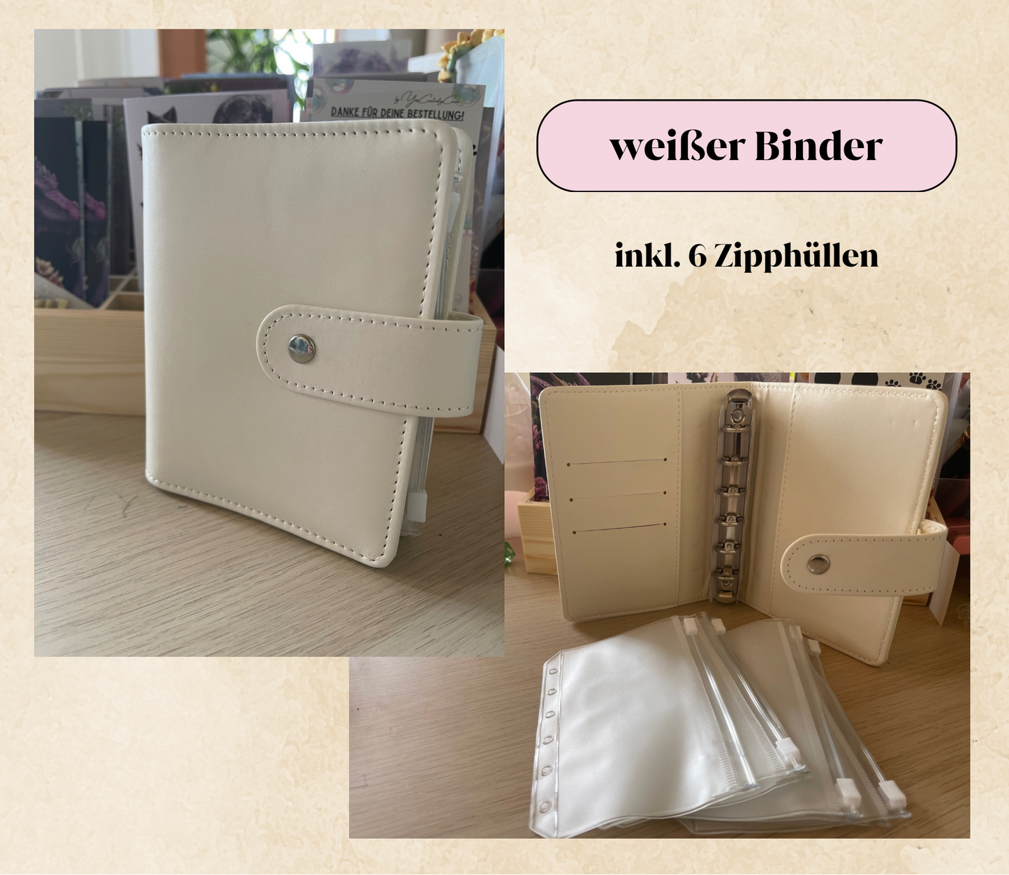 A7 Binder inkl. Zipphüllen