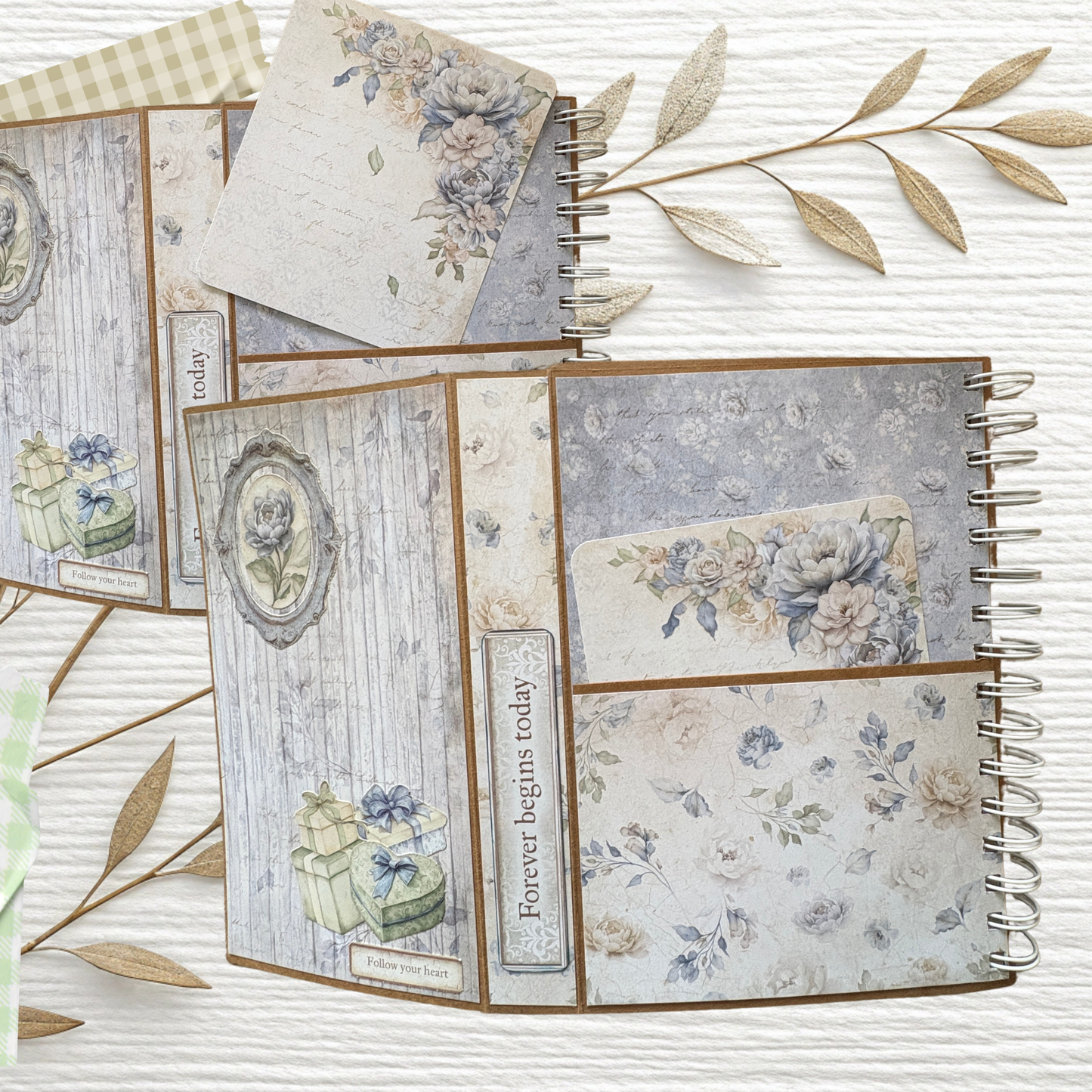 DIY Scrapbook-Album „Vintage Romantic“ – Edles Unikat-