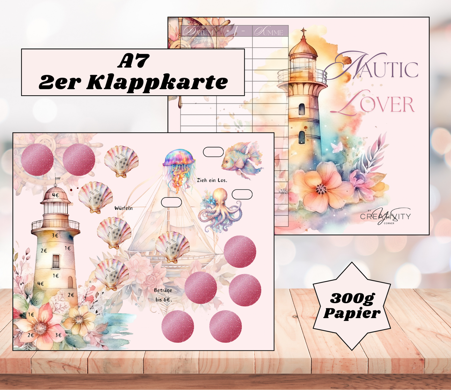 A7 2er-Klappkarte „Nautic Lover"