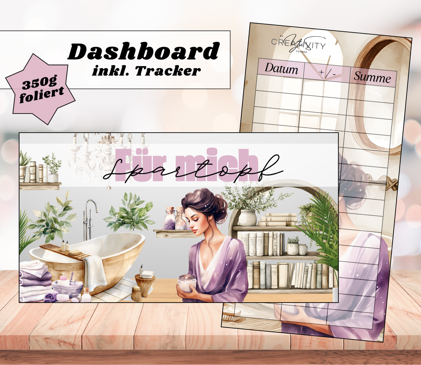 Dashboards - mehrere Auswahlmöglichkeiten, foliert, A6, Papier 400g