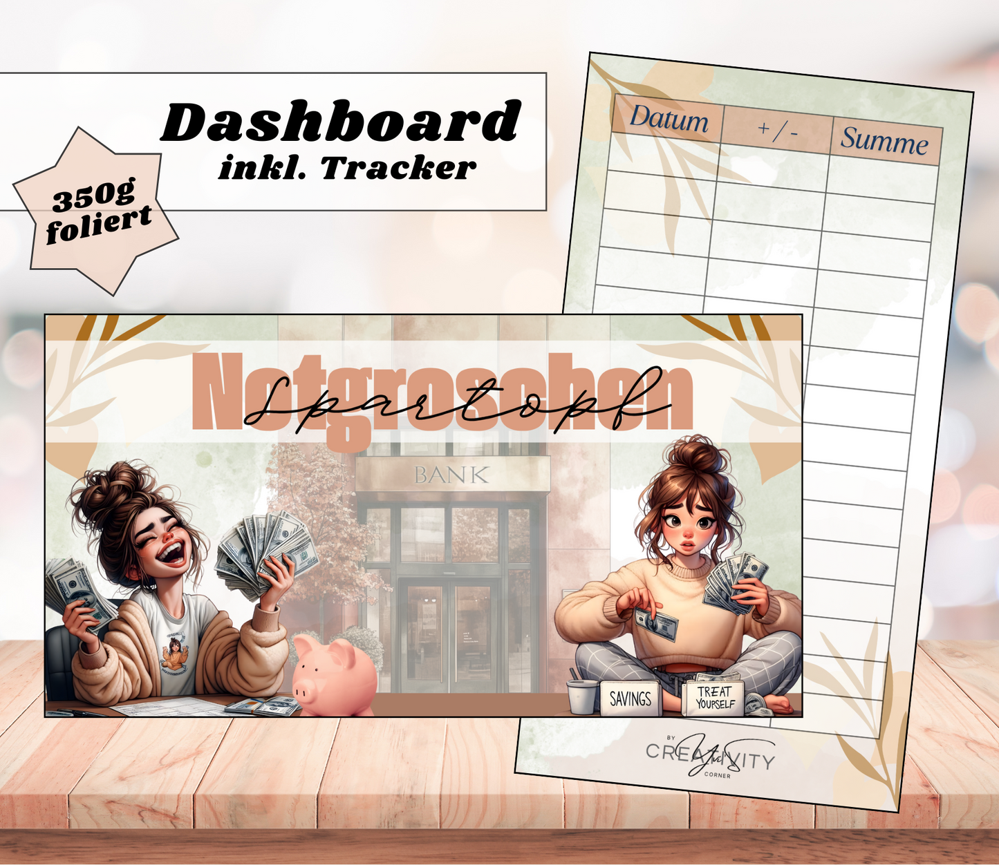 Dashboards - mehrere Auswahlmöglichkeiten, foliert, A6, Papier 400g
