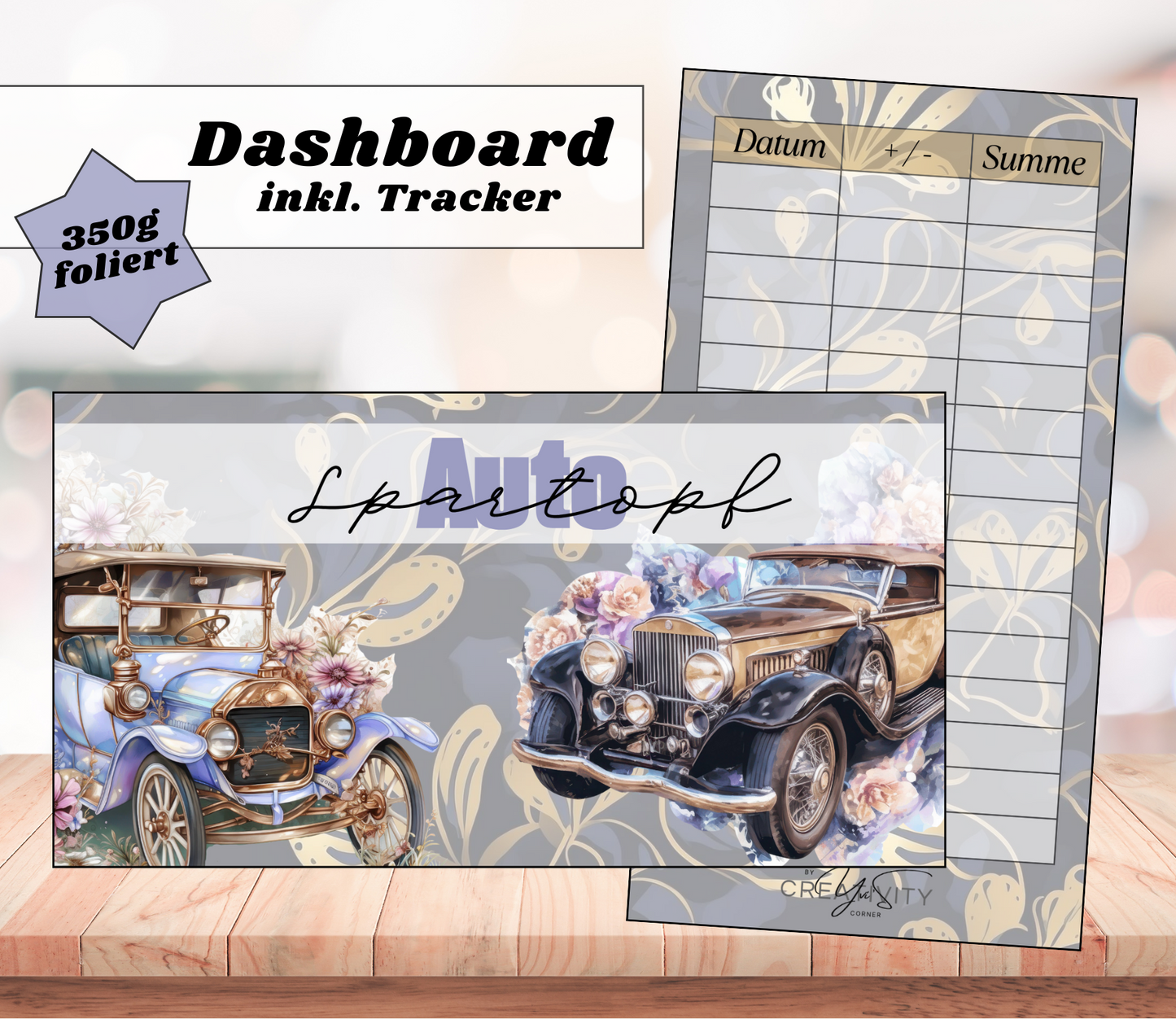 Dashboards - mehrere Auswahlmöglichkeiten, foliert, A6, Papier 400g