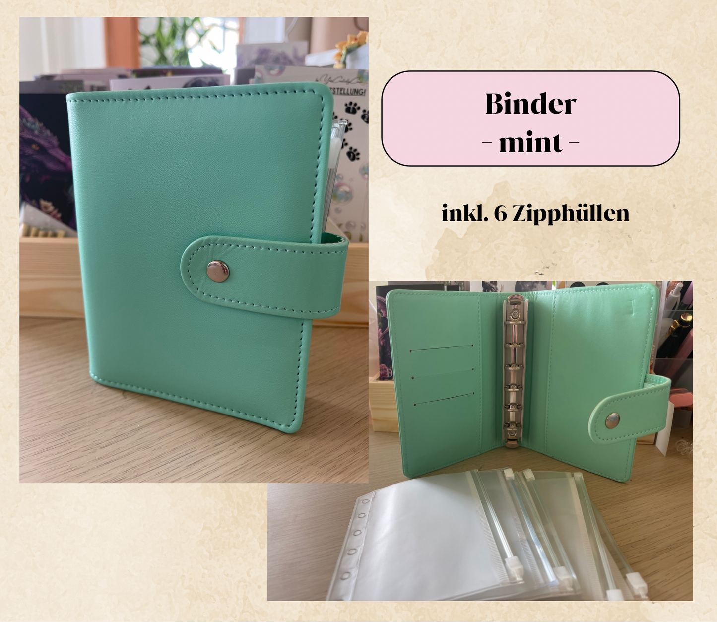 A7 Binder inkl. Zipphüllen