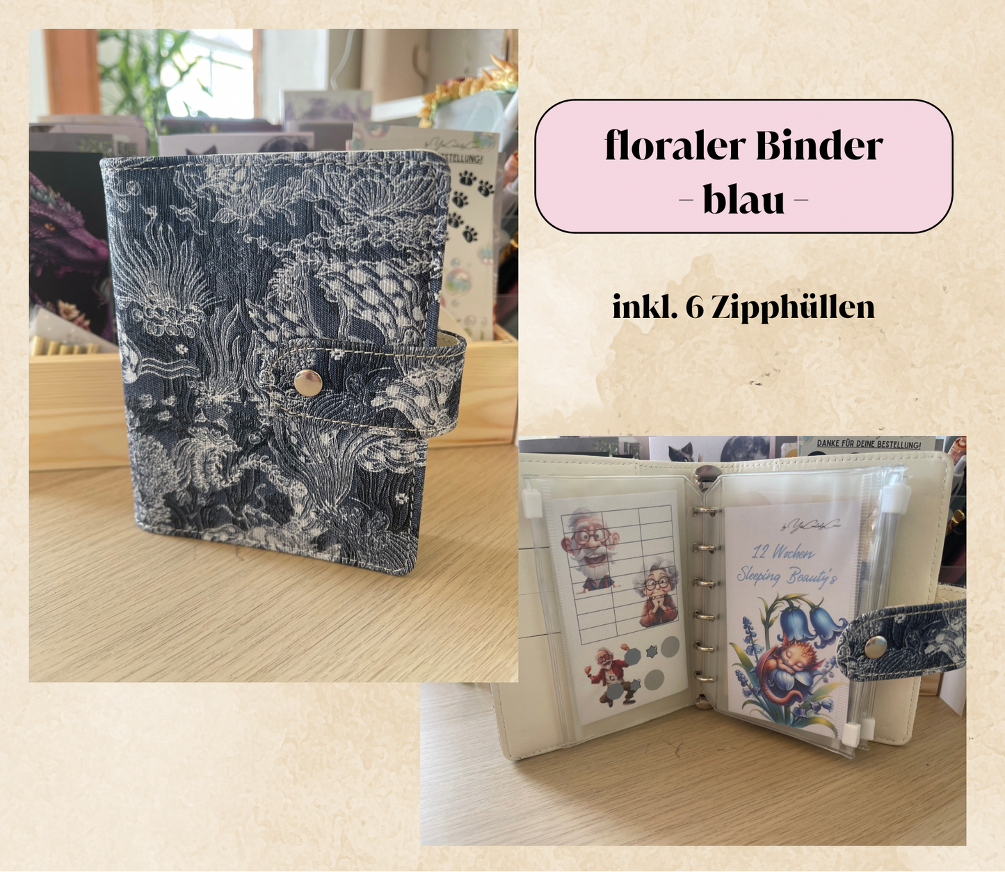 A7 Binder inkl. Zipphüllen