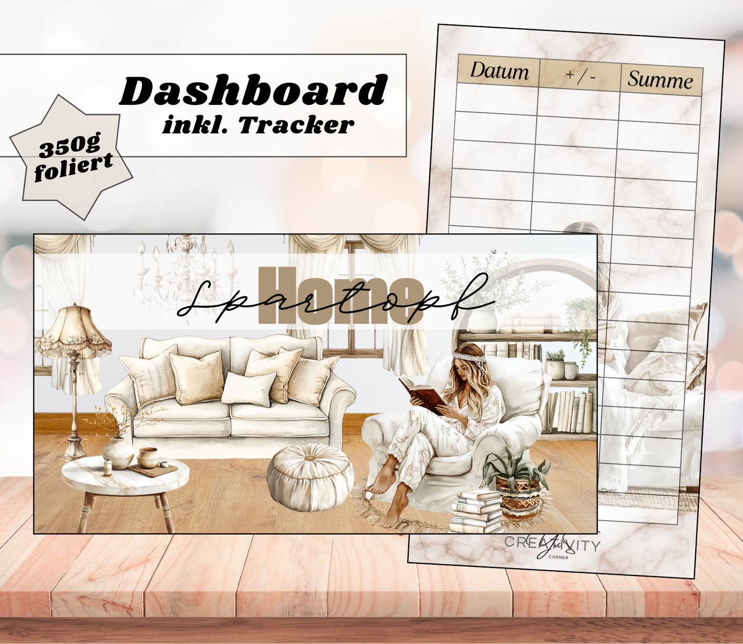 Dashboards - mehrere Auswahlmöglichkeiten, foliert, A6, Papier 400g