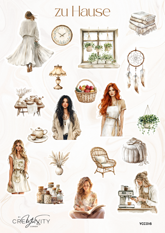 Stickerbögen „Home“