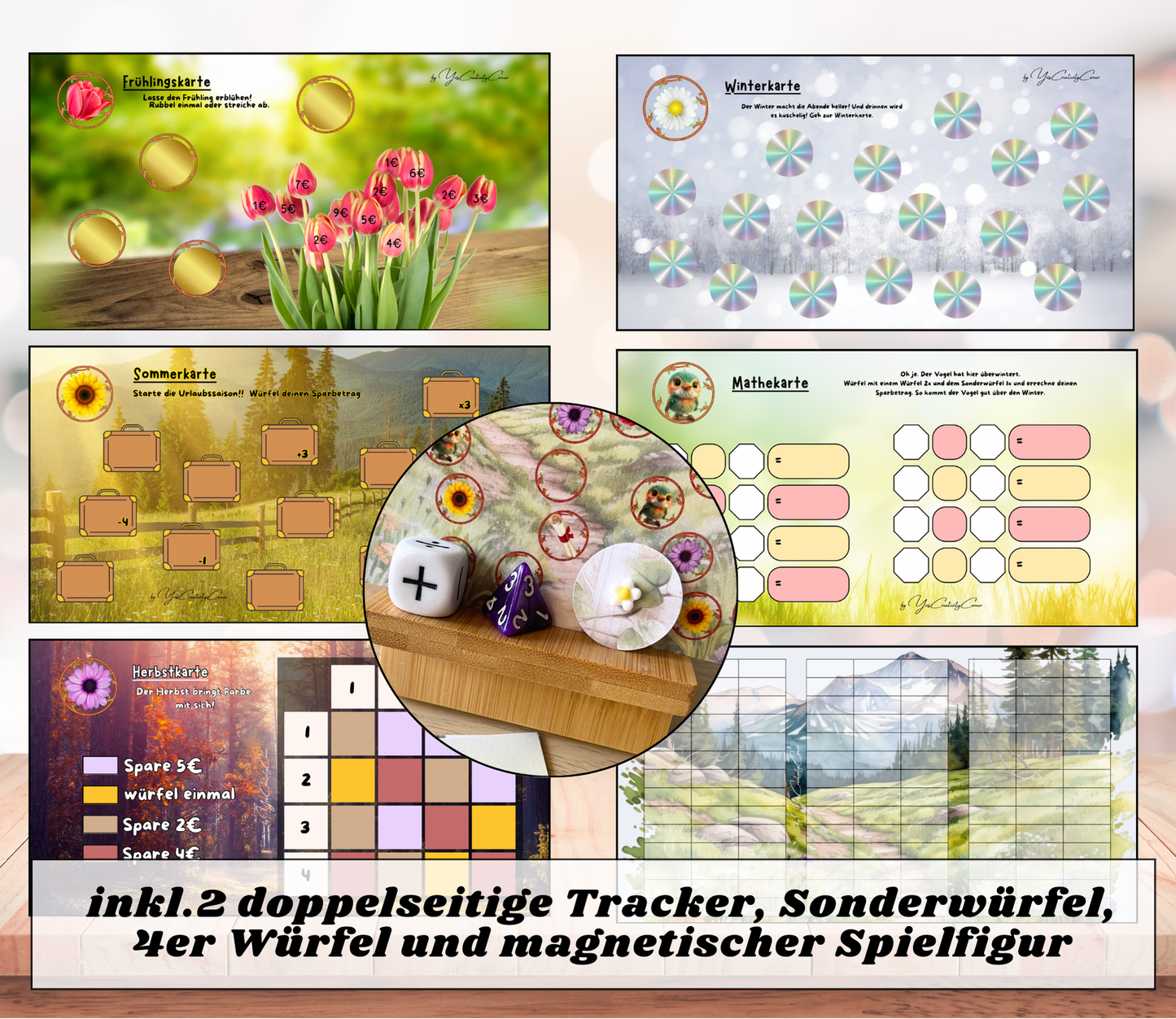 Sparspiel "das große Jahreszeiten-Erwachen", A6, foliert