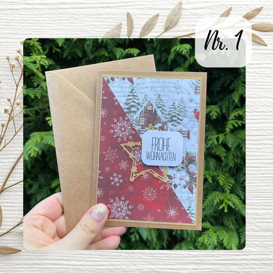 Handgemachte Grußkarten - Weihnachten