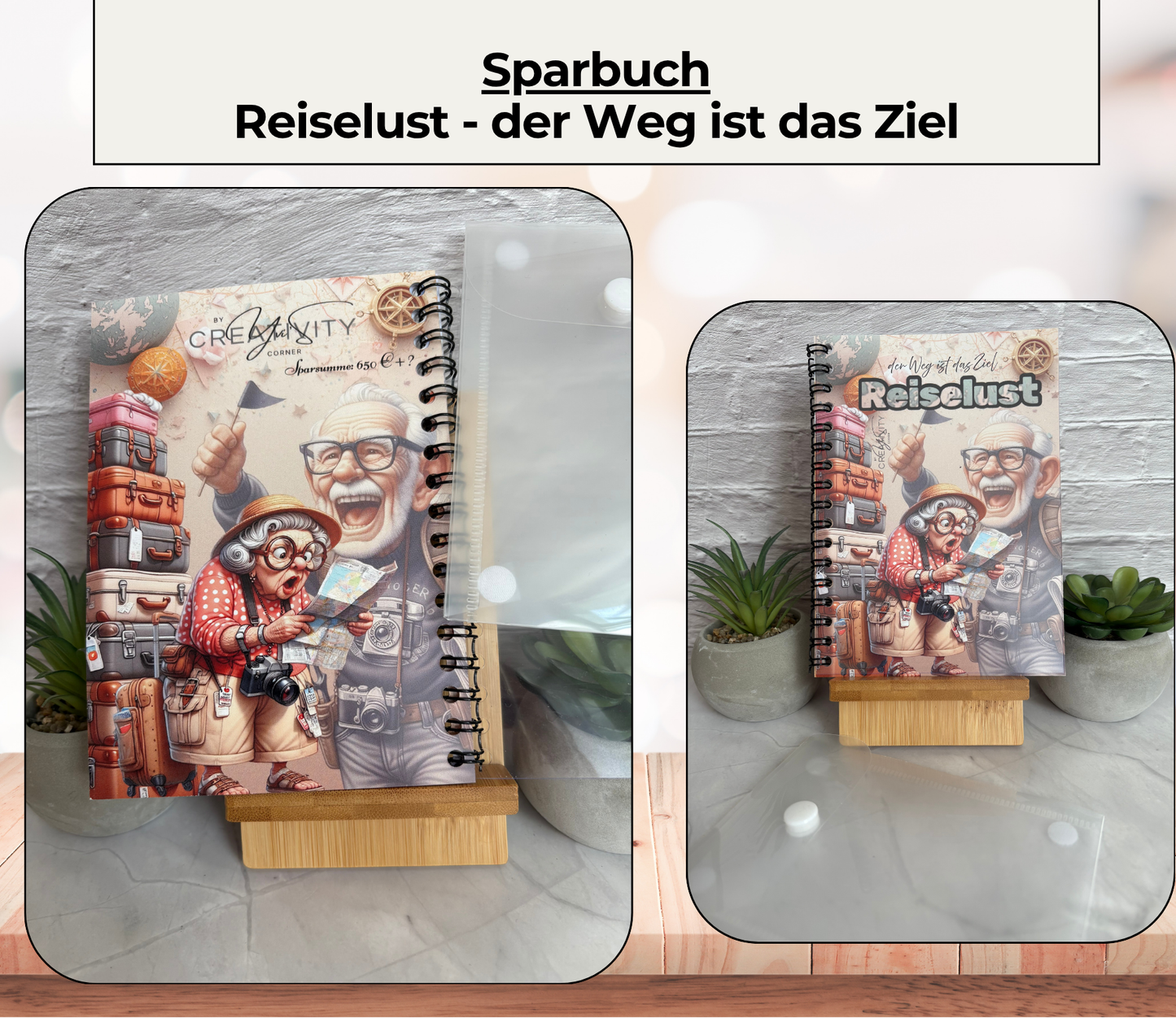 Sparplan „Reiselust - der Weg ist das Ziel“, A6, Spiralbindung