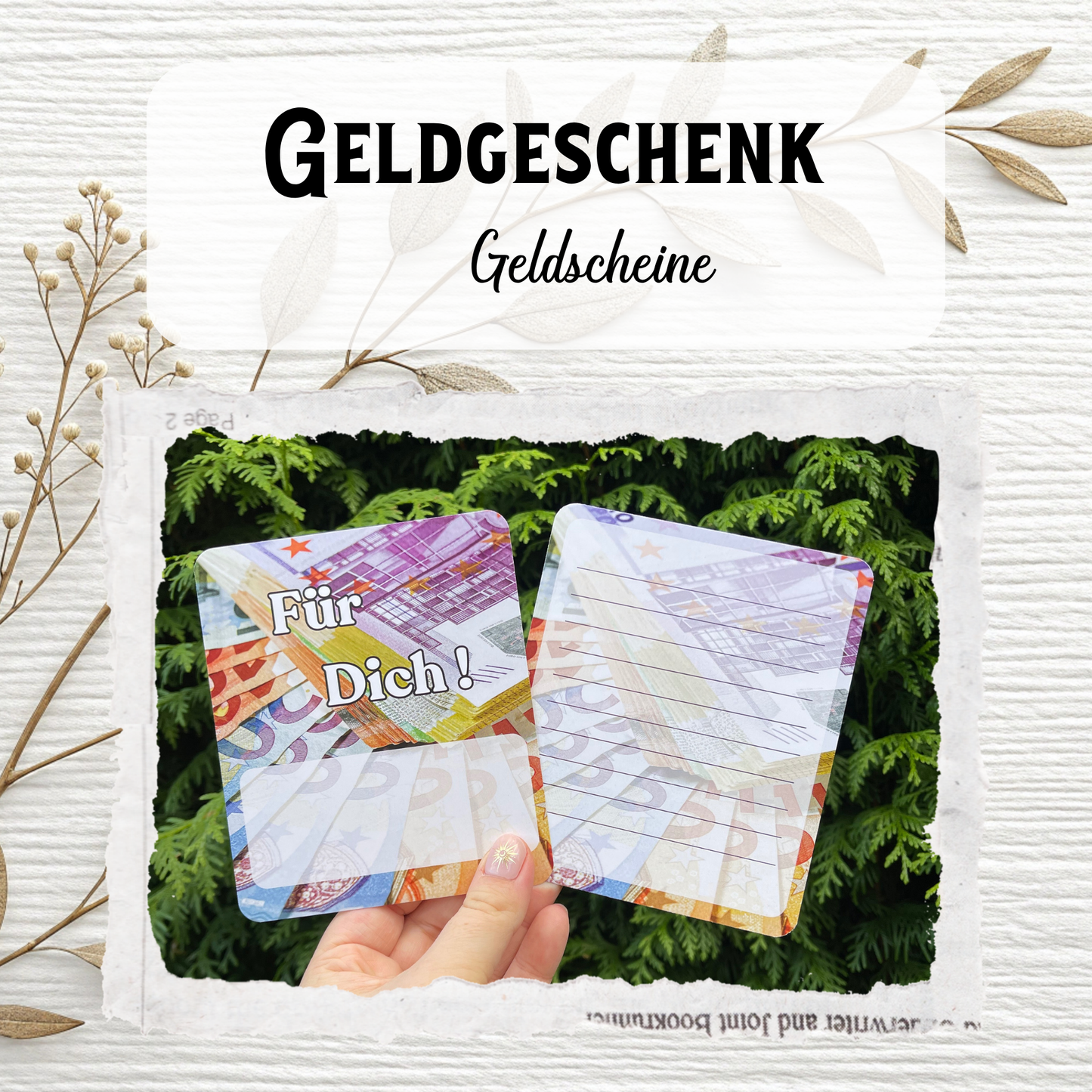 💌 Liebevolle Geldgeschenk-Verpackung