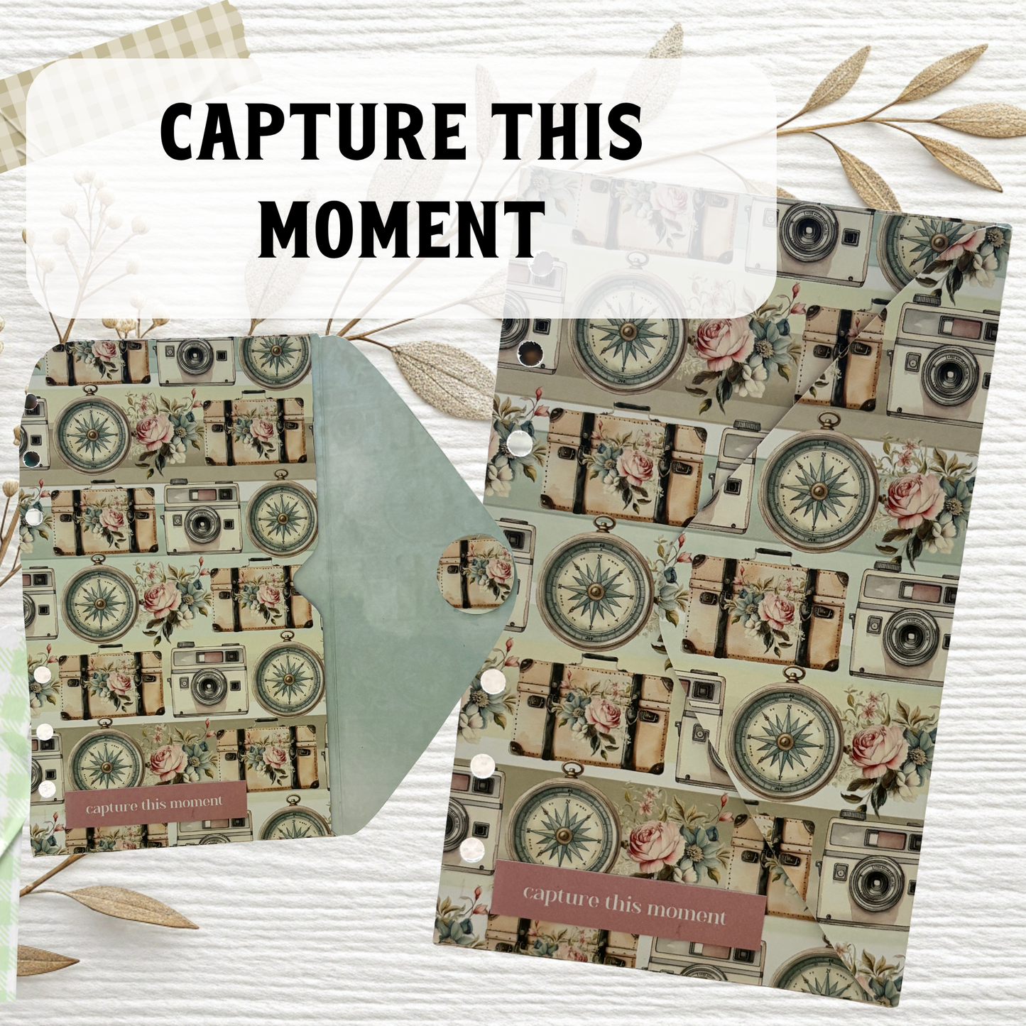 A6 Challenge-Brieftasche "capture this moment" –Unikat-