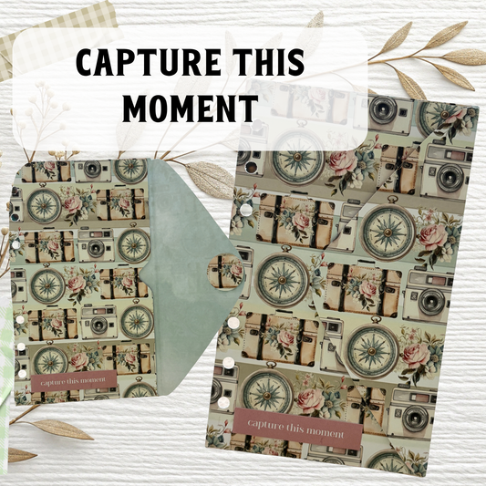 A6 Challenge-Brieftasche "capture this moment" –Unikat-