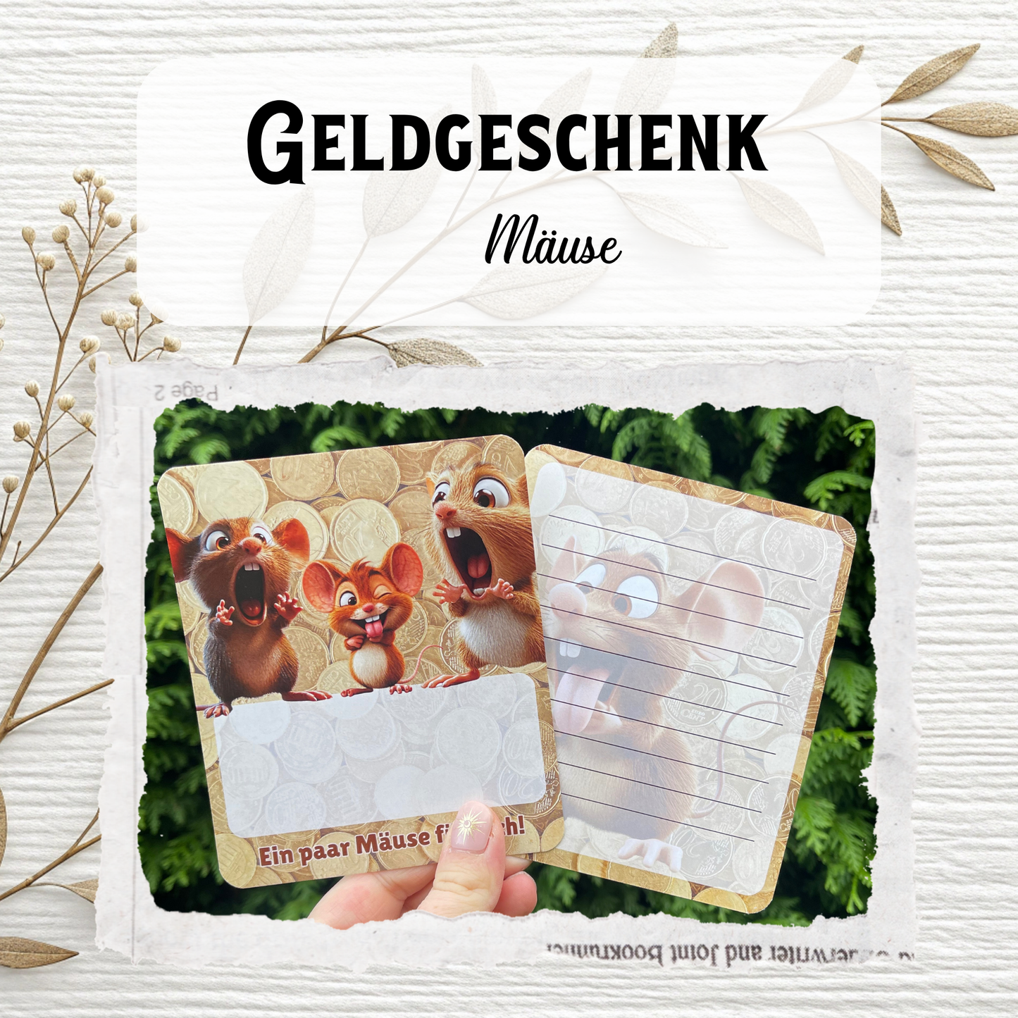💌 Liebevolle Geldgeschenk-Verpackung