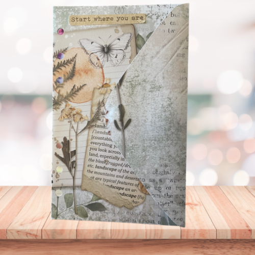 A6 Challenge-Brieftasche "Start where you are" – Stilvoll sparen mit Unikaten