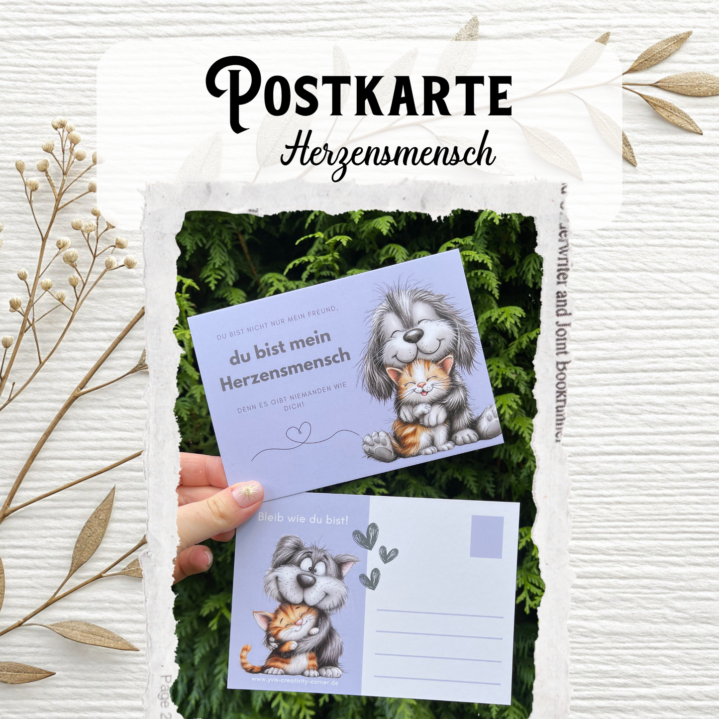 Postkarten mit Herz – Motivierende Sprüche & Liebevolle Designs