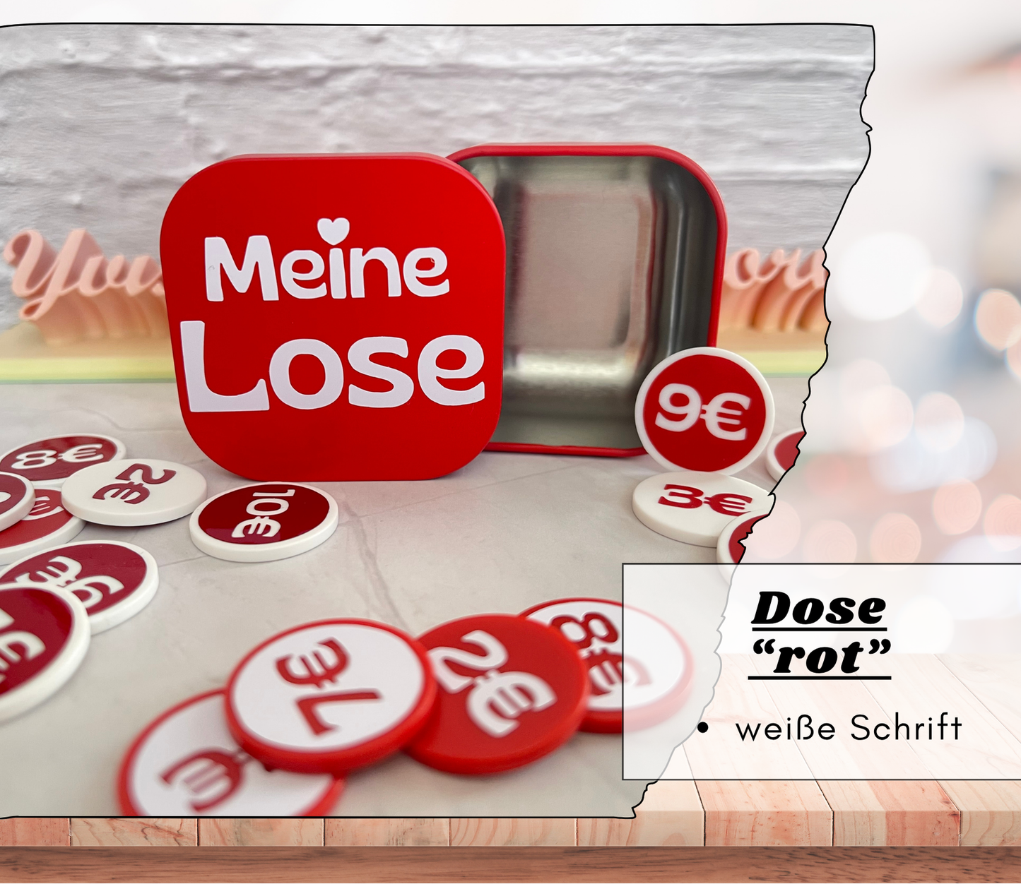 Lose - Chips (wiederverwendbar) doppelseitig - viele Farboptionen