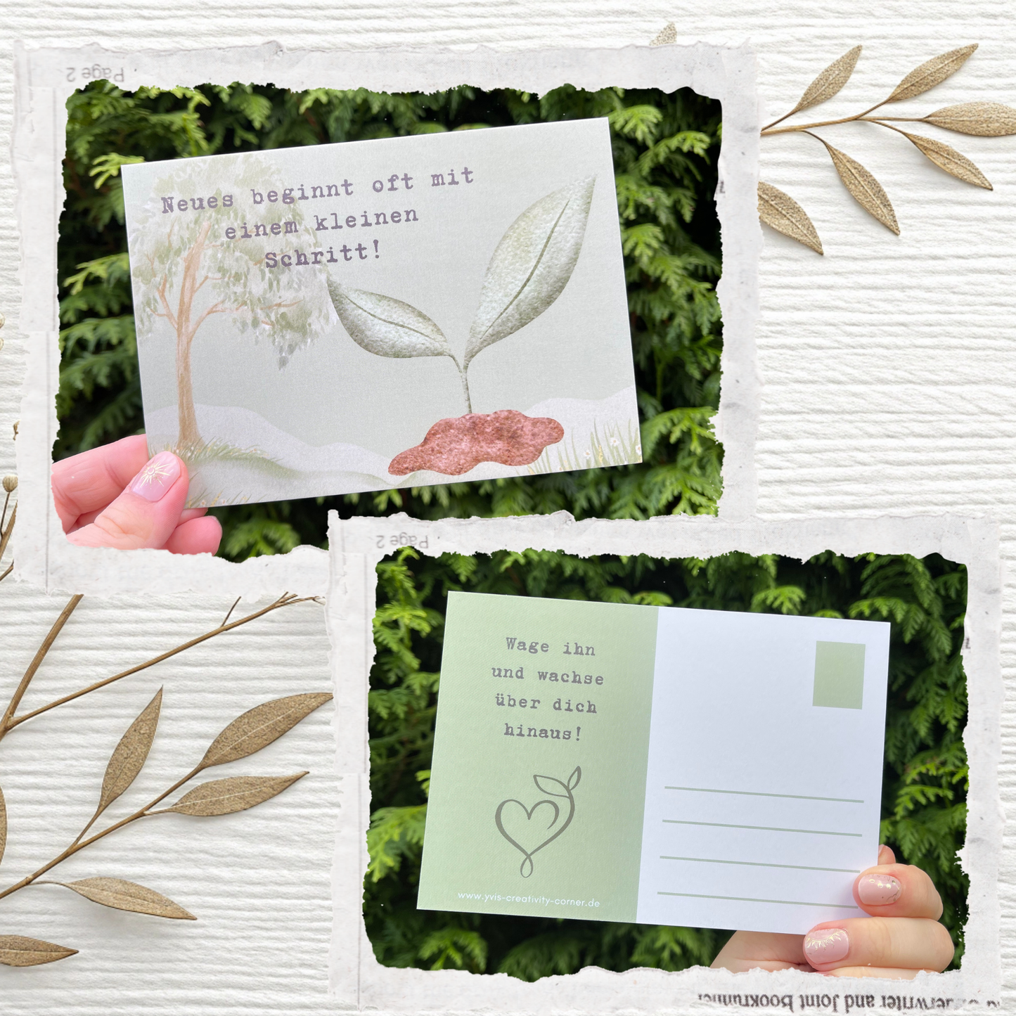 Postkarten mit Herz – Motivierende Sprüche & Liebevolle Designs