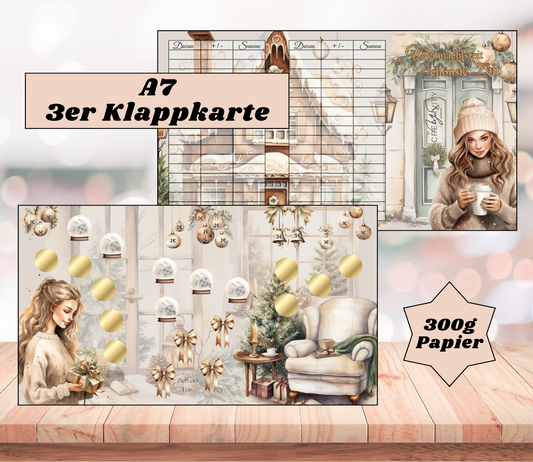 A7 3er-Klappkarte „Weihnachtszeit schönste Zeit"