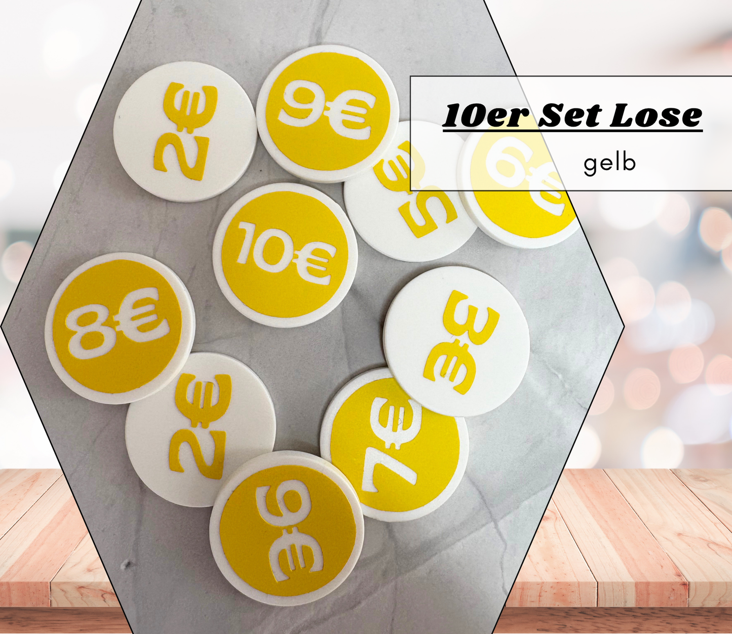 Lose - Chips (wiederverwendbar) doppelseitig - viele Farboptionen