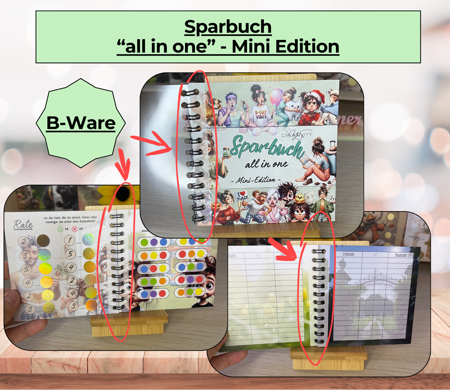 Sparplan „All in one - Miniedition“, A6, Spiralbindung