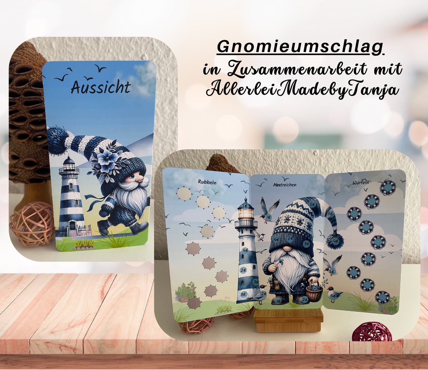 „die Welt der Gnomies“, A6 / Gnomieumschlag