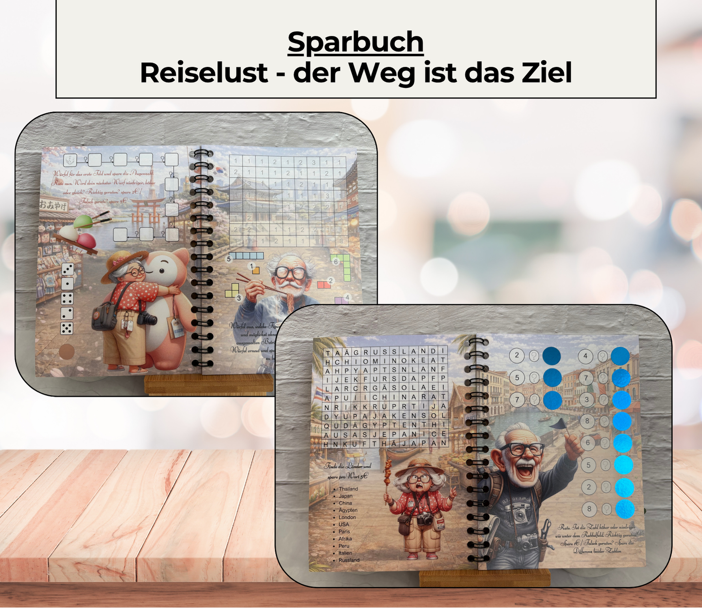 Sparplan „Reiselust - der Weg ist das Ziel“, A6, Spiralbindung