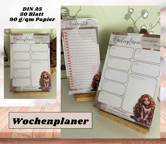 Wochenplaner Block „Shopdesign“ A5