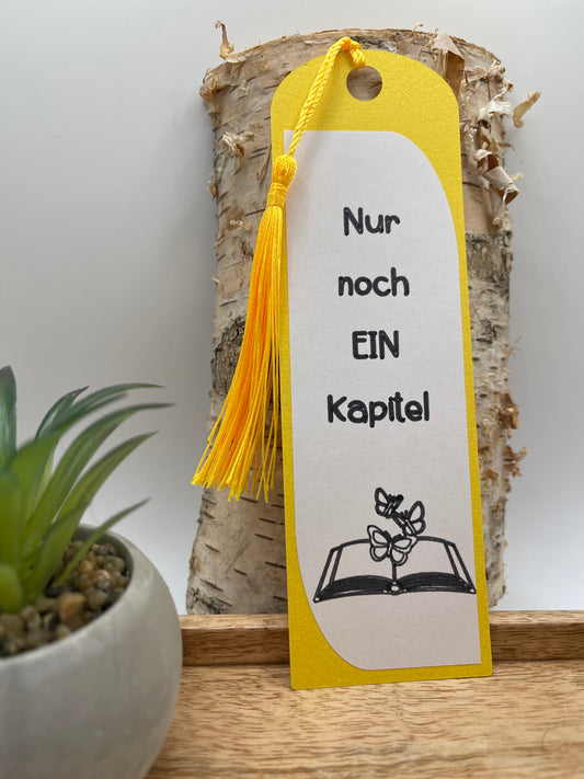 Lesezeichen (Lg1) "Nur noch ein Kapitel"