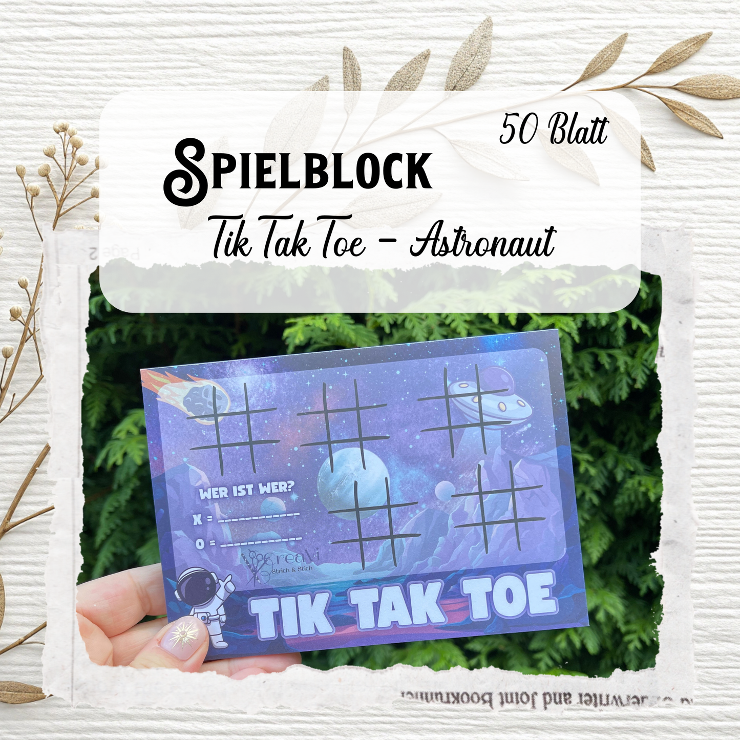 Spielblock „Tik Tak Toe“ A6