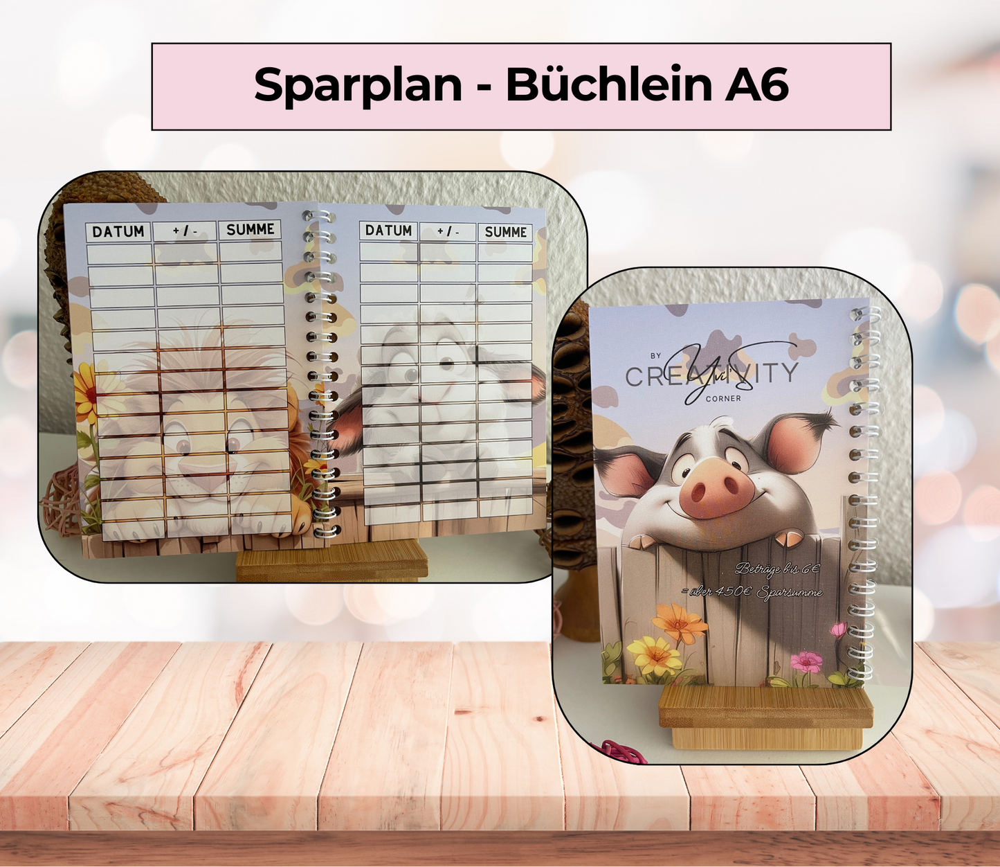 Sparplan „Mini“, A6, Spiralbindung