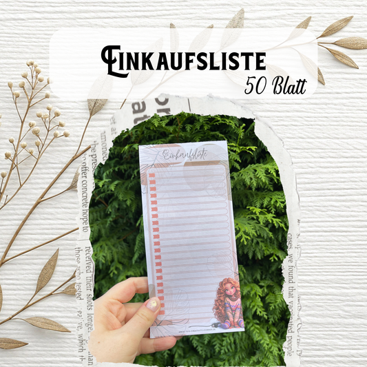 Einkaufsliste Block „Shopdesign“ DIN lang