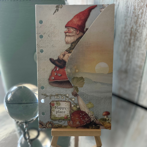 A6 Challenge-Brieftasche "Happy place" – Stilvoll sparen mit Unikaten