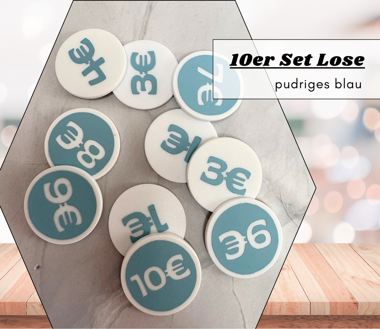 Lose - Chips (wiederverwendbar) doppelseitig - viele Farboptionen