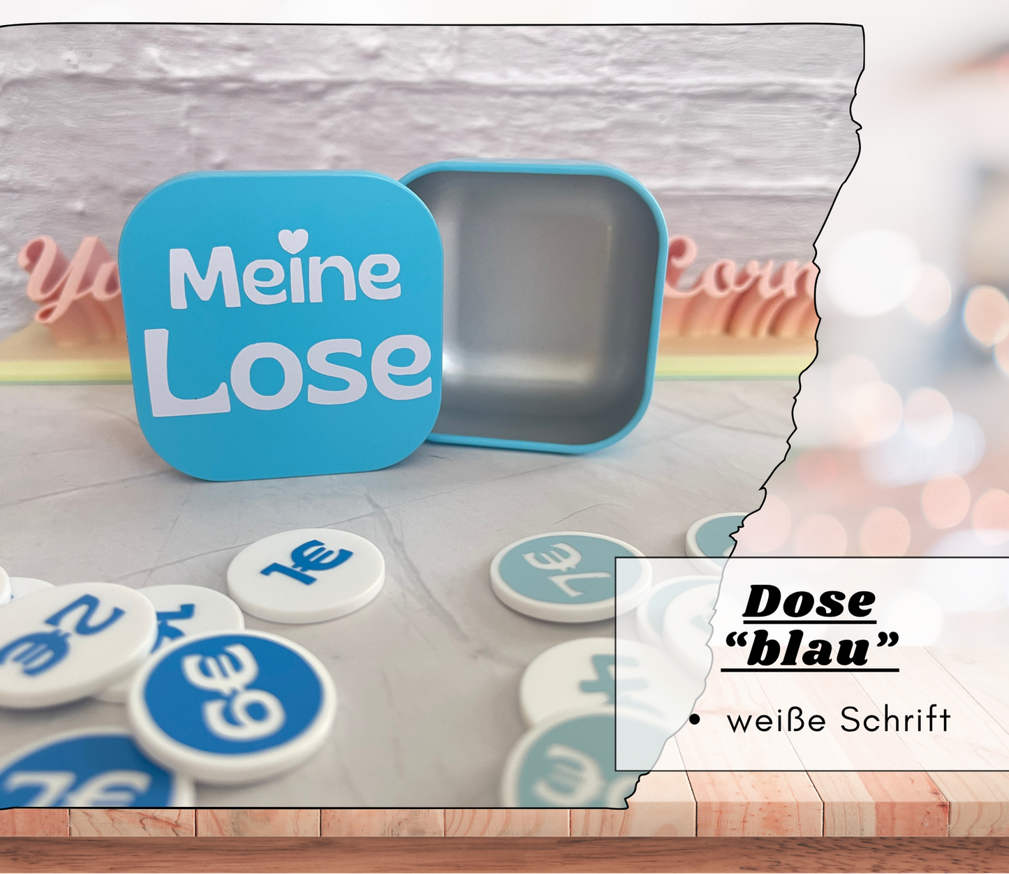 Lose - Chips (wiederverwendbar) doppelseitig - viele Farboptionen