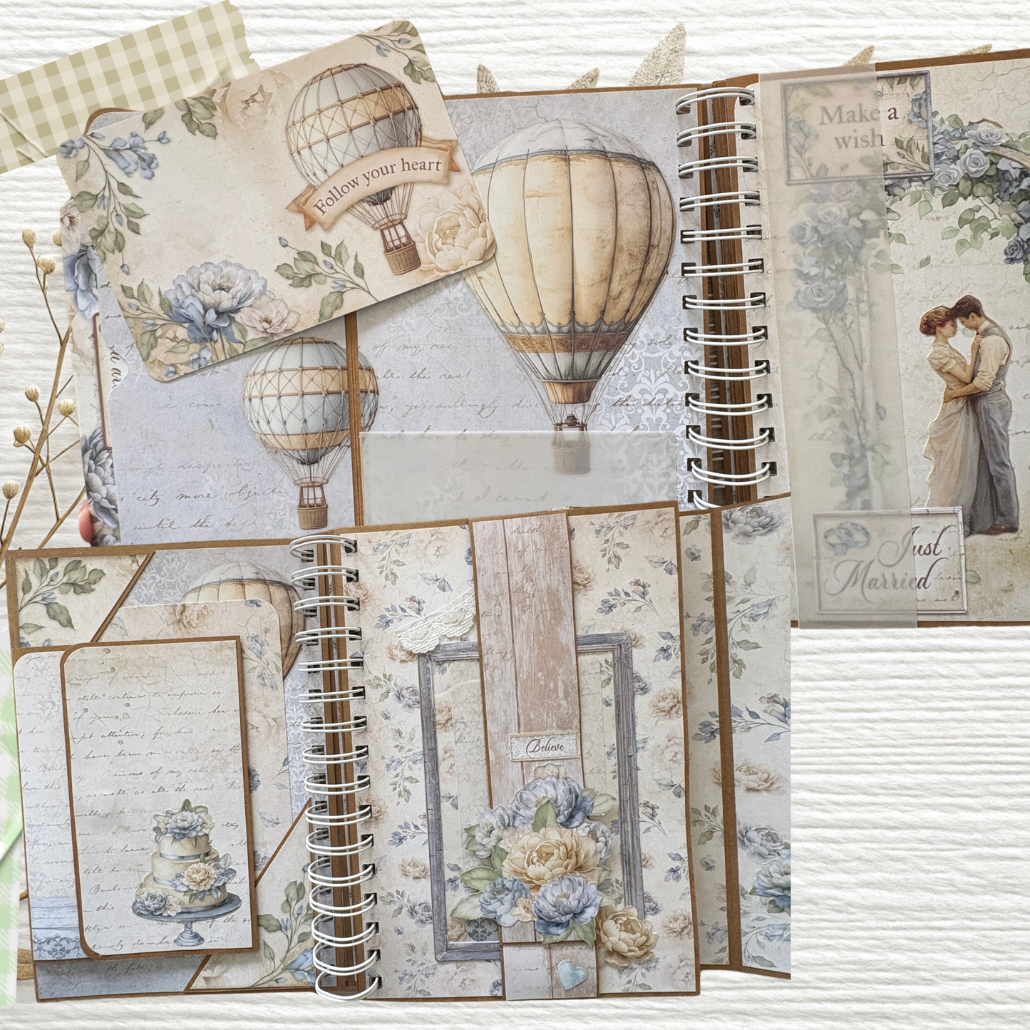 DIY Scrapbook-Album „Vintage Romantic“ – Edles Unikat-