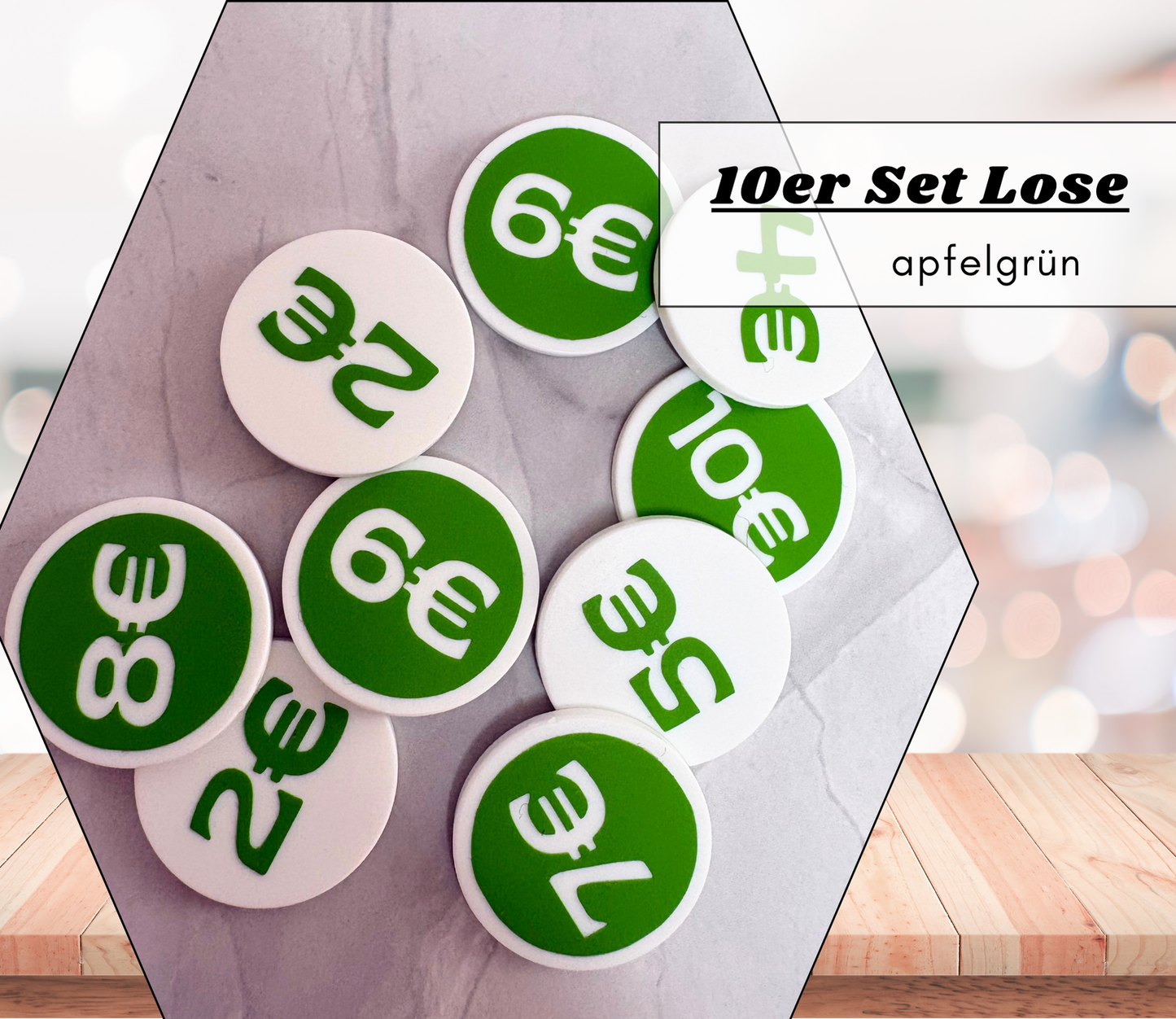 Lose - Chips (wiederverwendbar) doppelseitig - viele Farboptionen