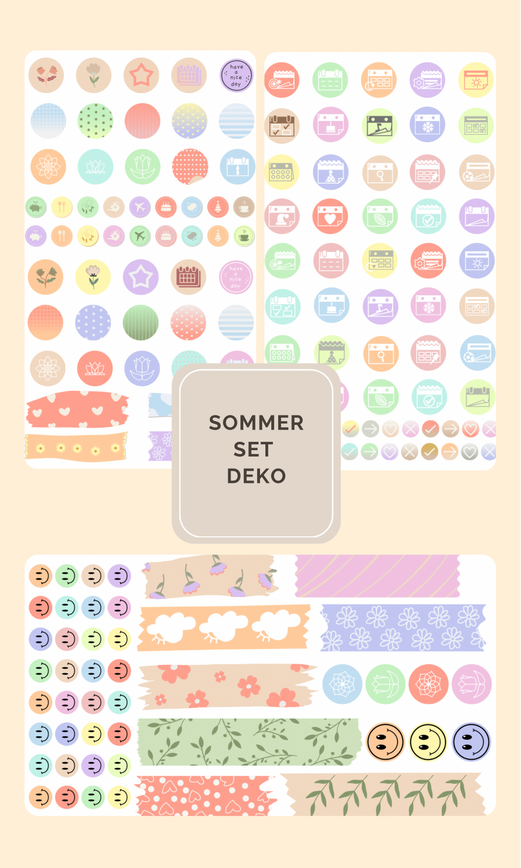 Planersticker-Set Sommer (PS01)