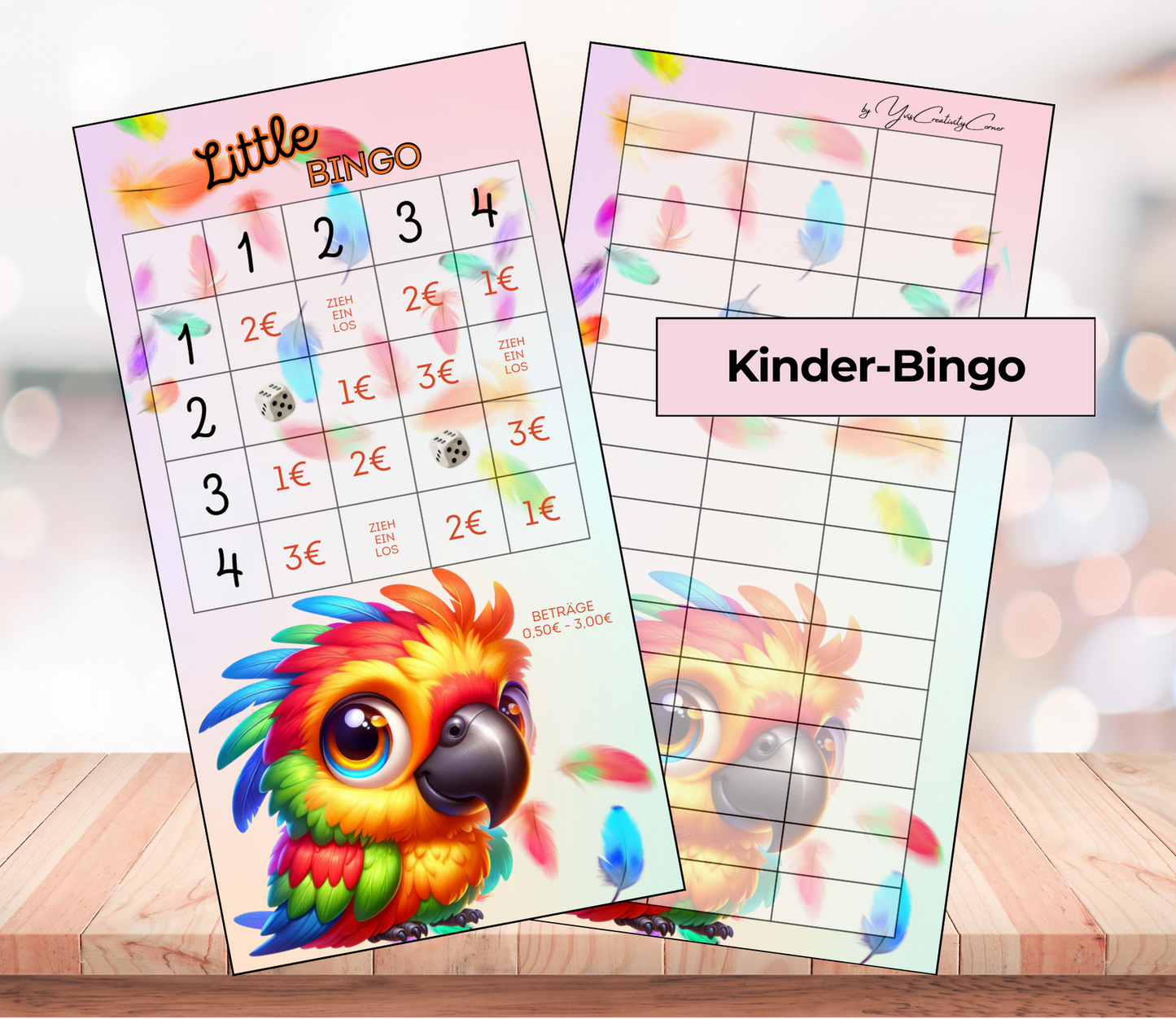 Kinder-Sparchallenge "little Bingo", A6, Papier 250g